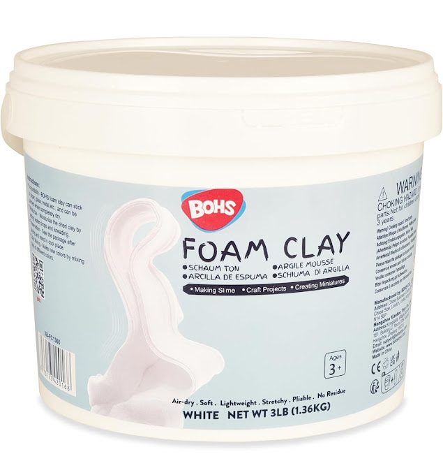 bohs foam clay blanche