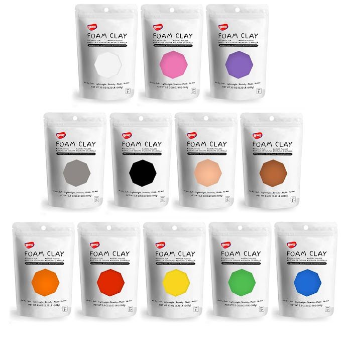 bohs foam clay coulours