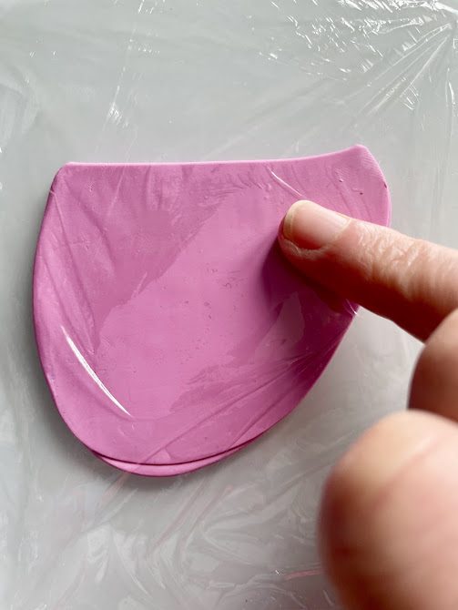 emporte piece pate fimo technique film alimentaire