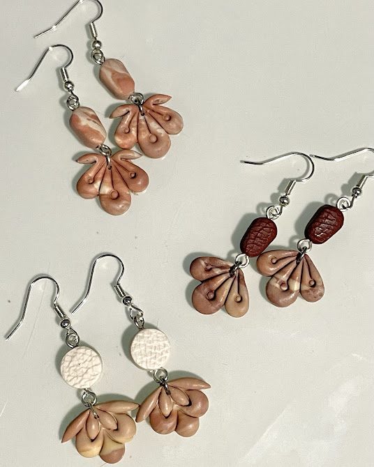 DIY boucles d'oreilles en pâte fimo