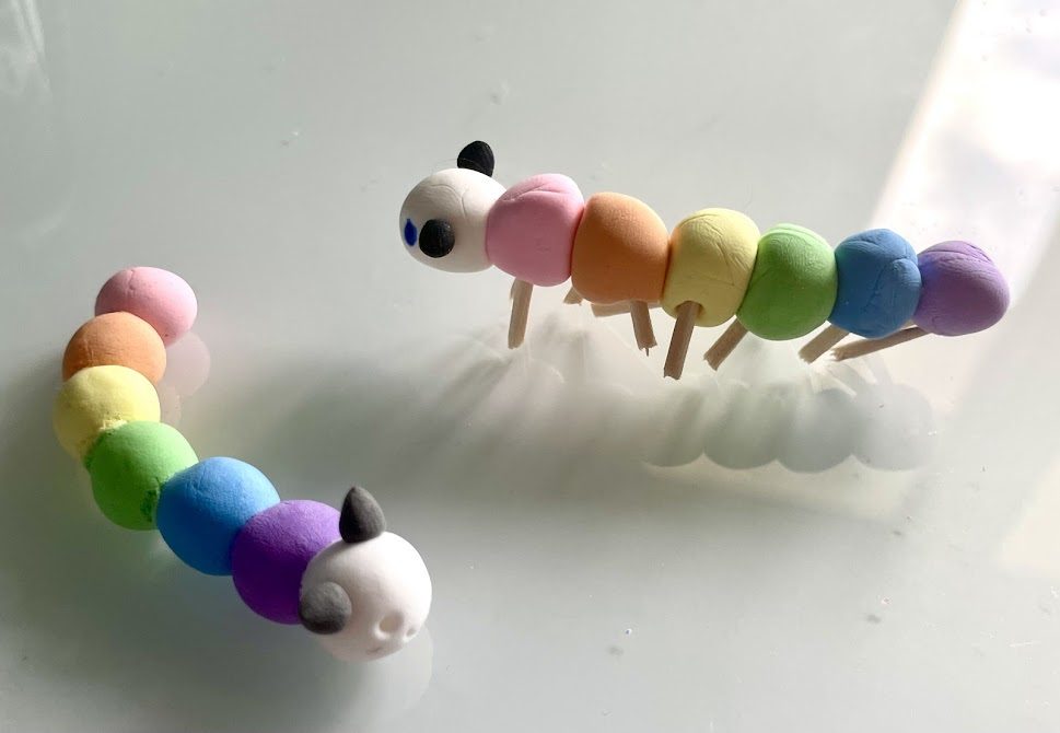 chenille en foam clay résultat