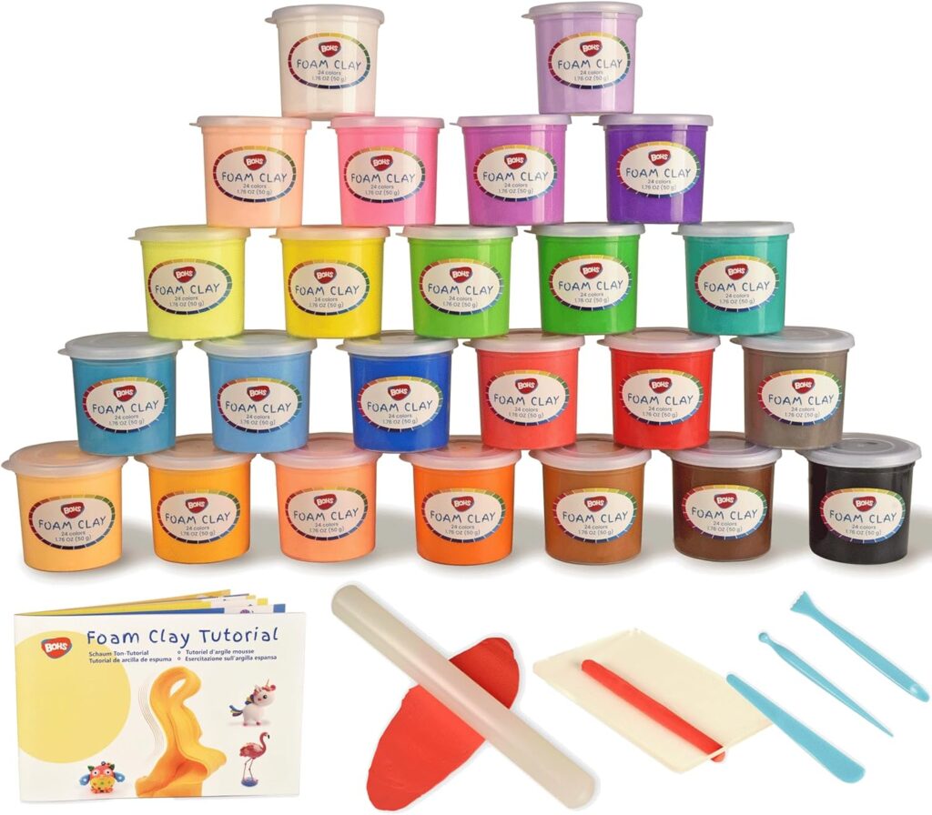 bohs foam clay assortiments couleur pot