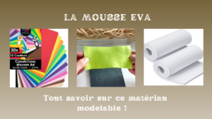 mousse eva un materiau de modelage compatible avec la foam clay