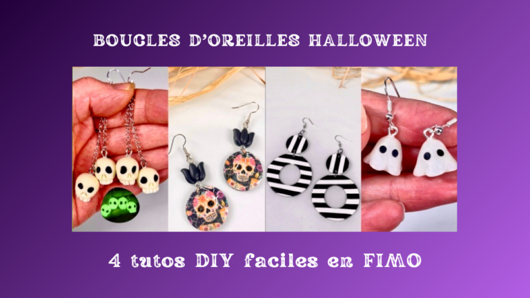 boucles d'oreilles halloween tutos