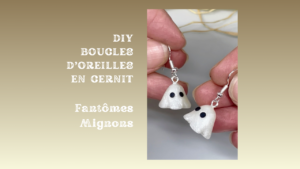 diy boucles d'oreilles en polymère fantômes