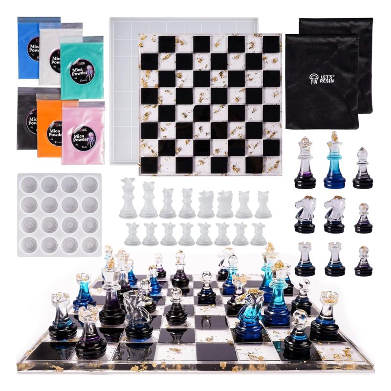 moule resine epoxy jeu echecs