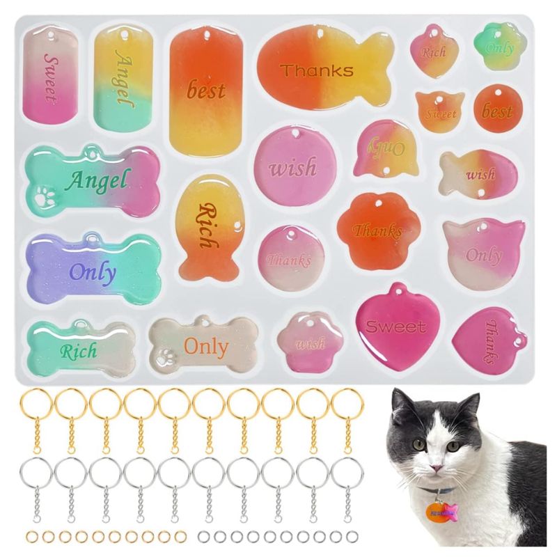 moule resine collier animal