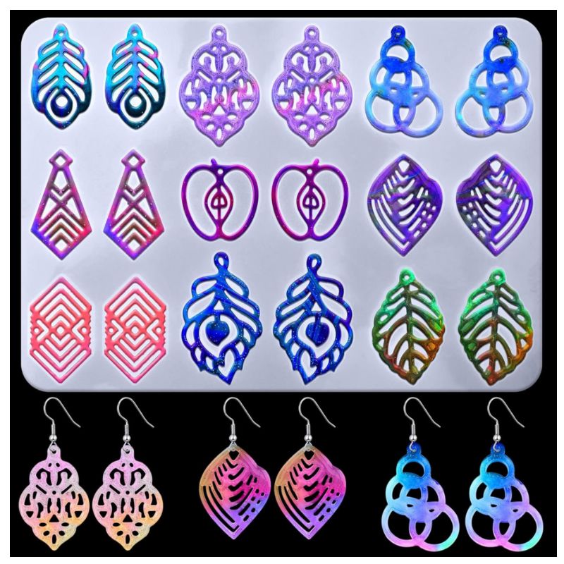 moule boucle d'oreille resine UV