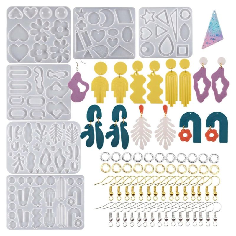 moule boucle d'oreille resine fleur